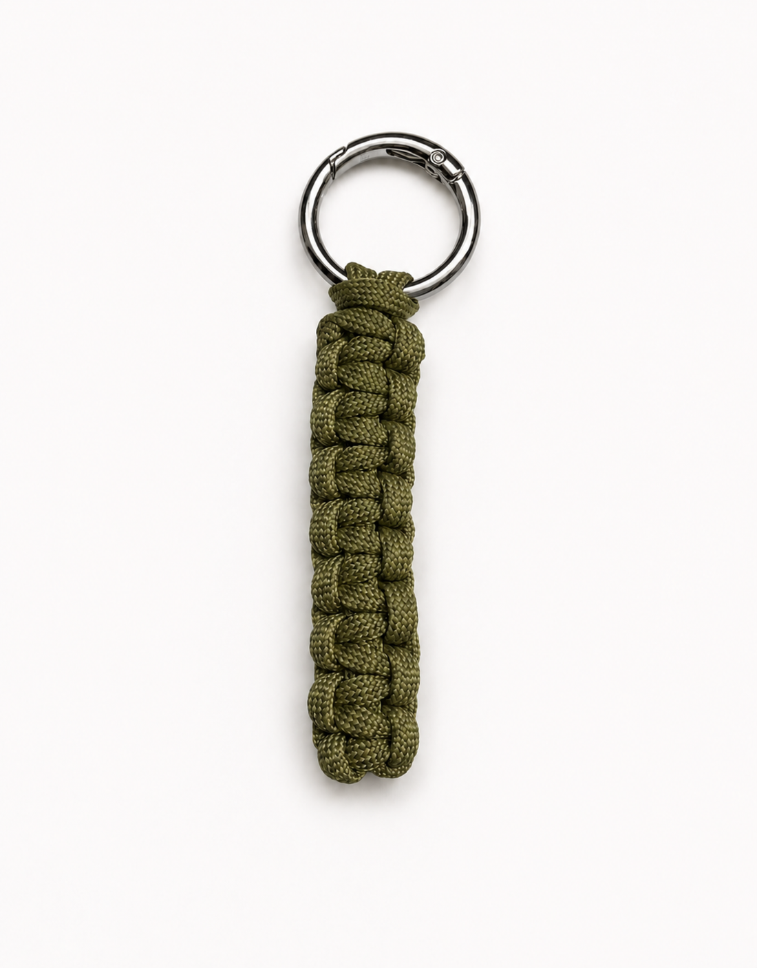 Handmade olive paracord cobra keychain, a practical corporate gift for teams and clients in Pakistan