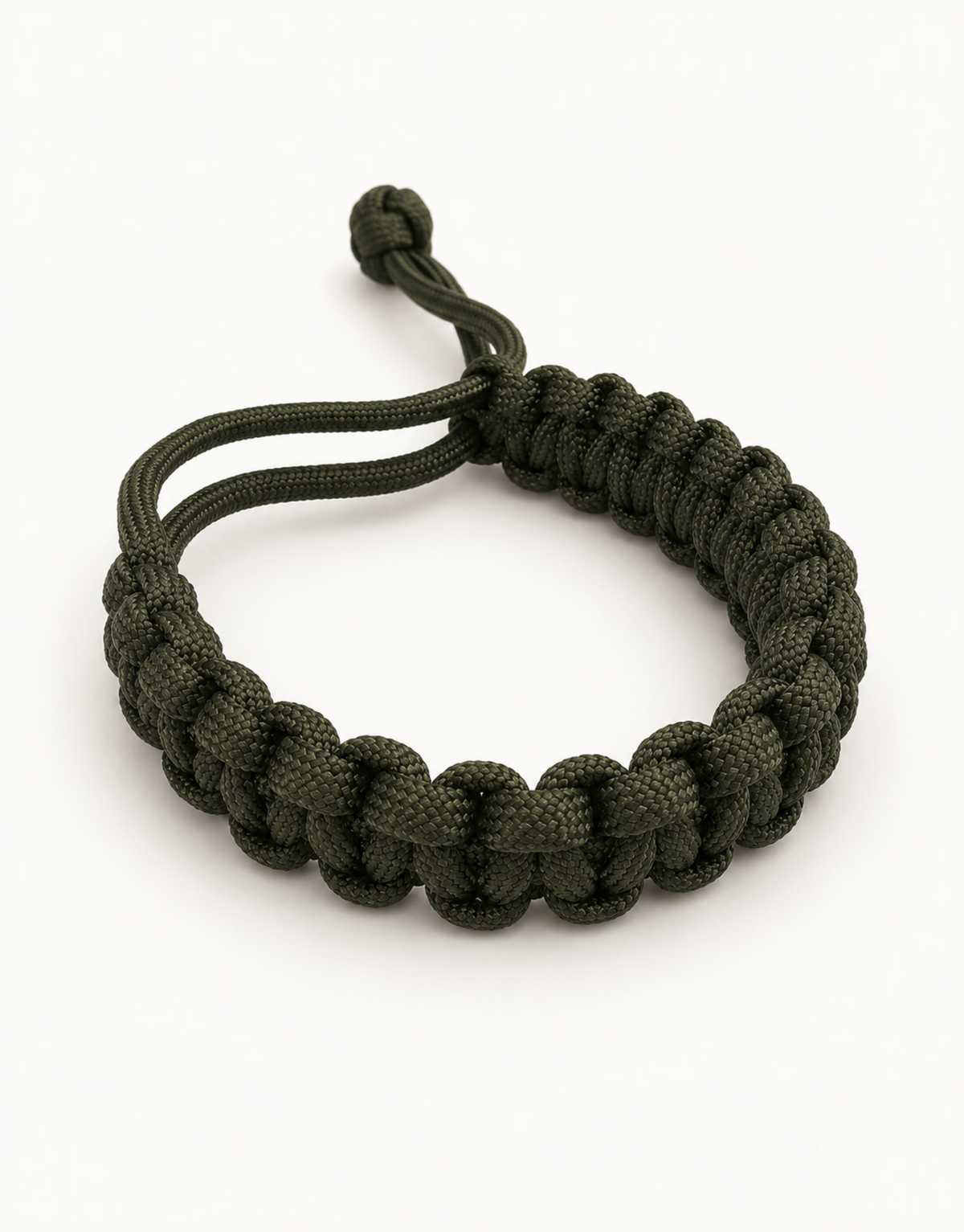 Akhdar deep army green handmade paracord bracelet – a practical gift for a father in Pakistan