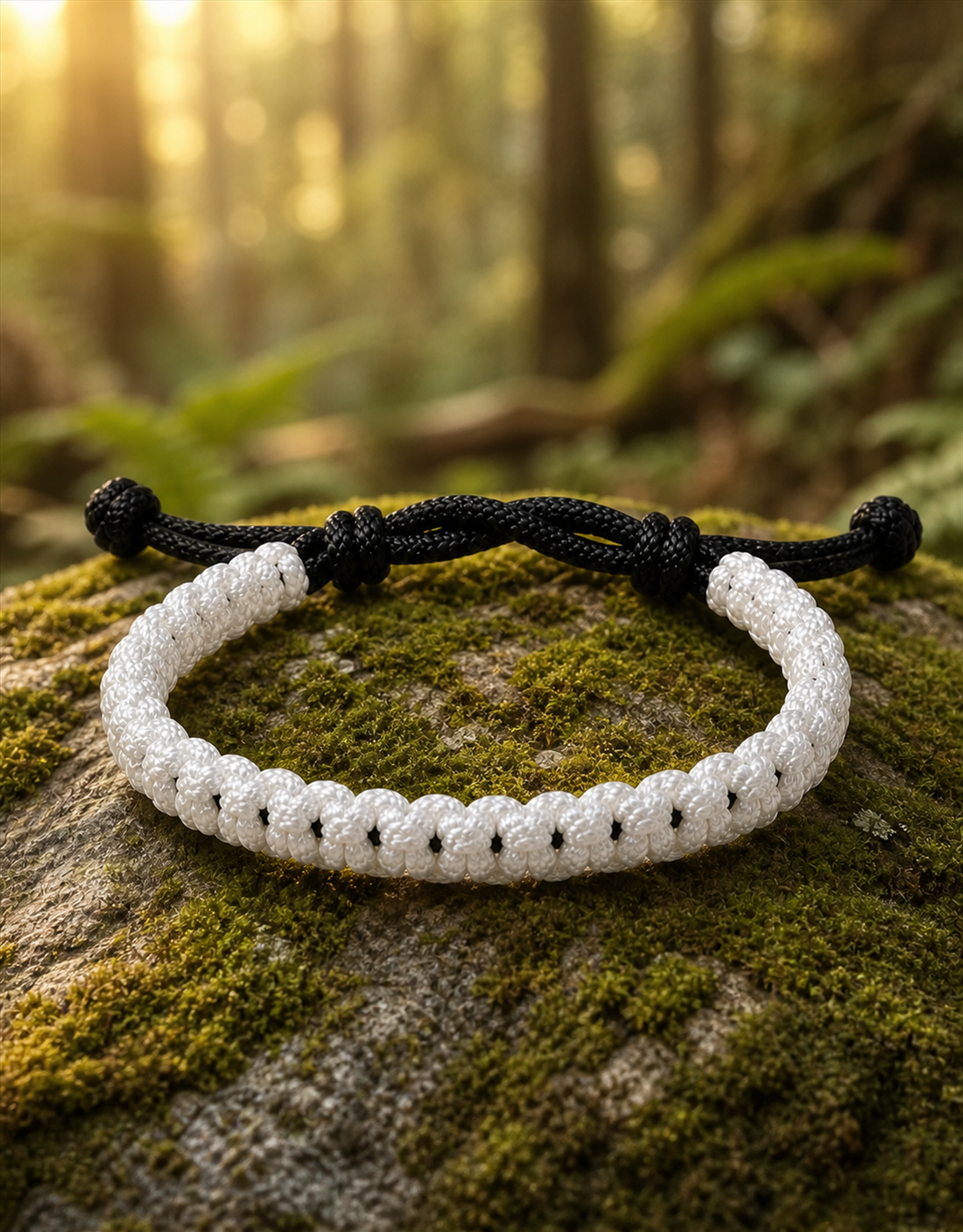 Handmade bracelet from Lahore worn outdoors