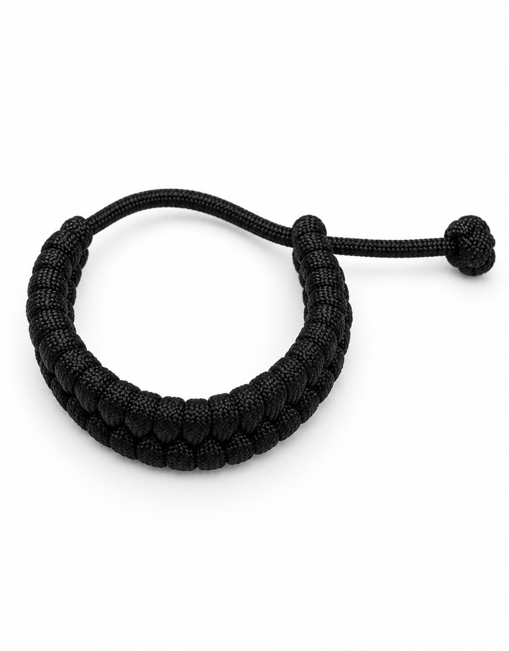 Juft black double paracord bracelet by Giraa