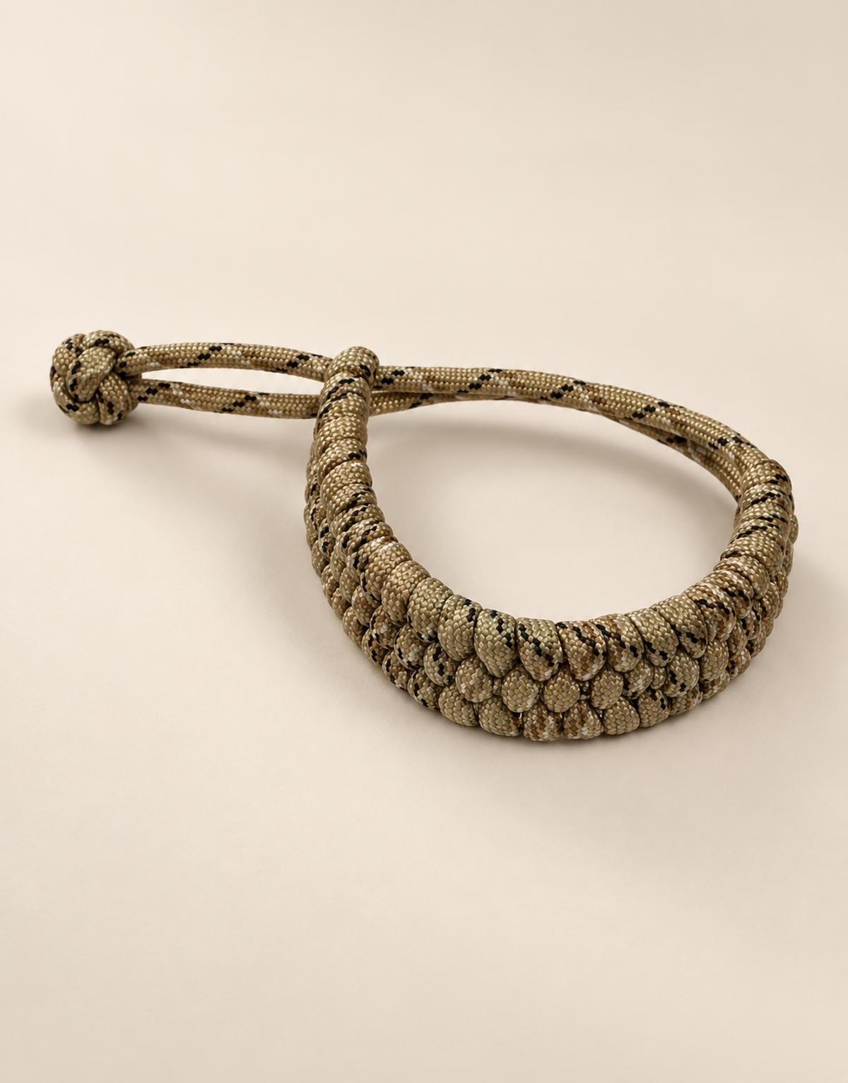 Chhalawa camo paracord bracelet on beige
