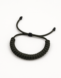Ghaba forest green spiral paracord bracelet for men, handmade by Giraa in Pakistan